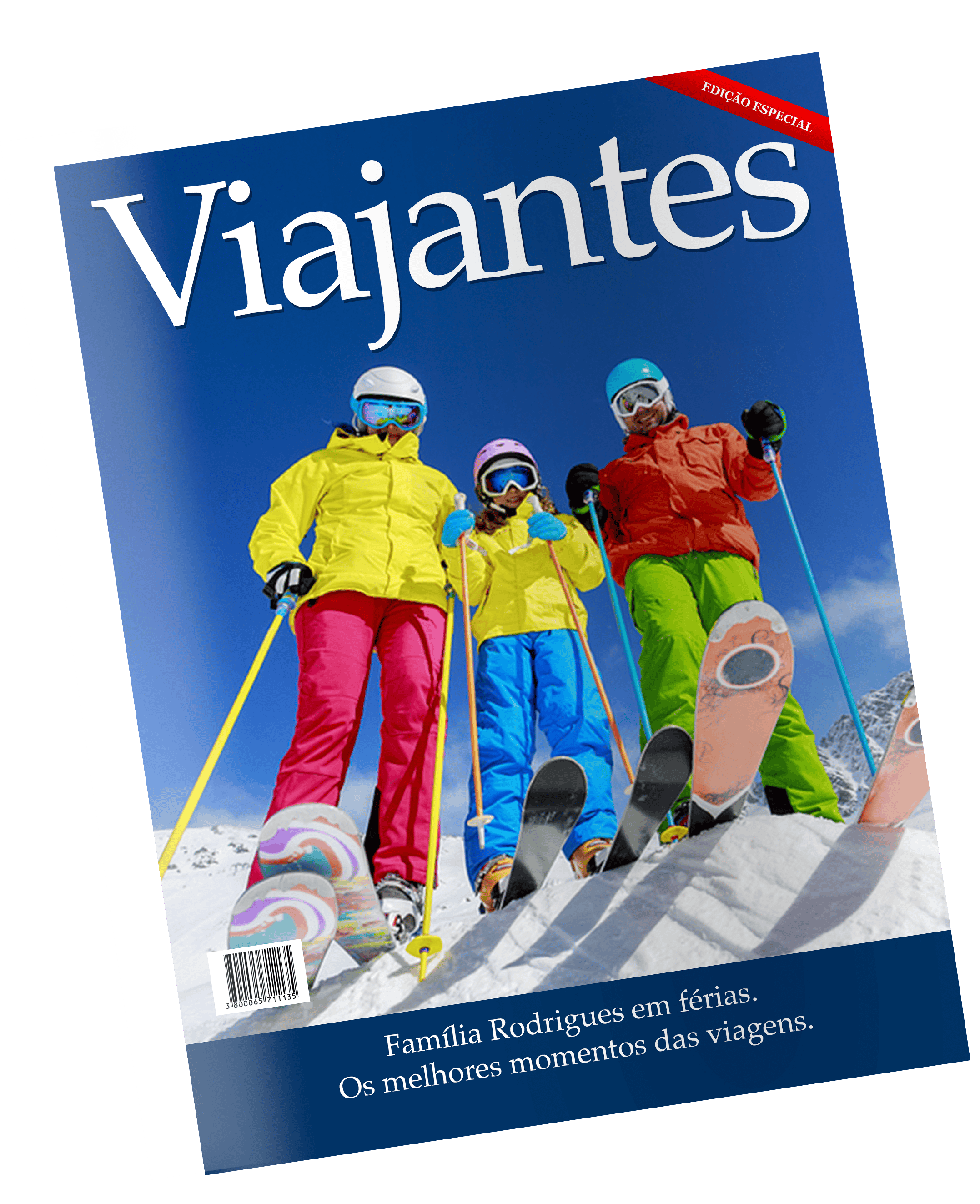 Fotozine_Capa7 Aventuras na neve com família na estação de esqui, férias de inverno inesquecíveis.