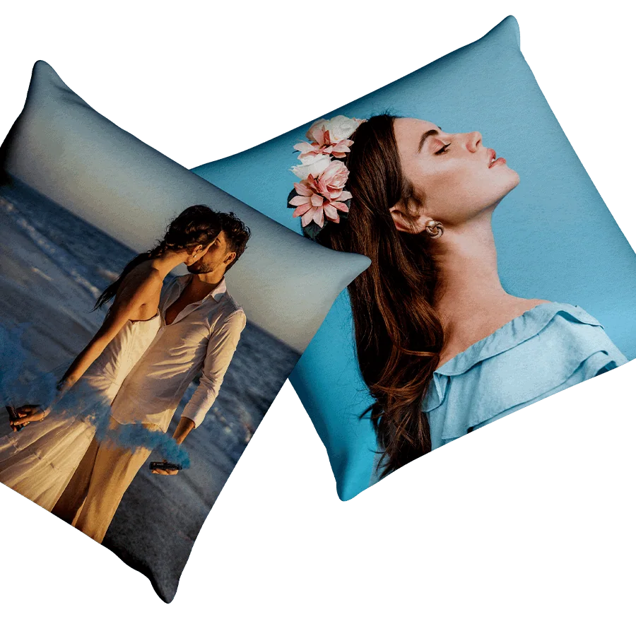 Banheiro da prova de água, personalizado, decoração de almofadas com fotos, produtos Uniko.