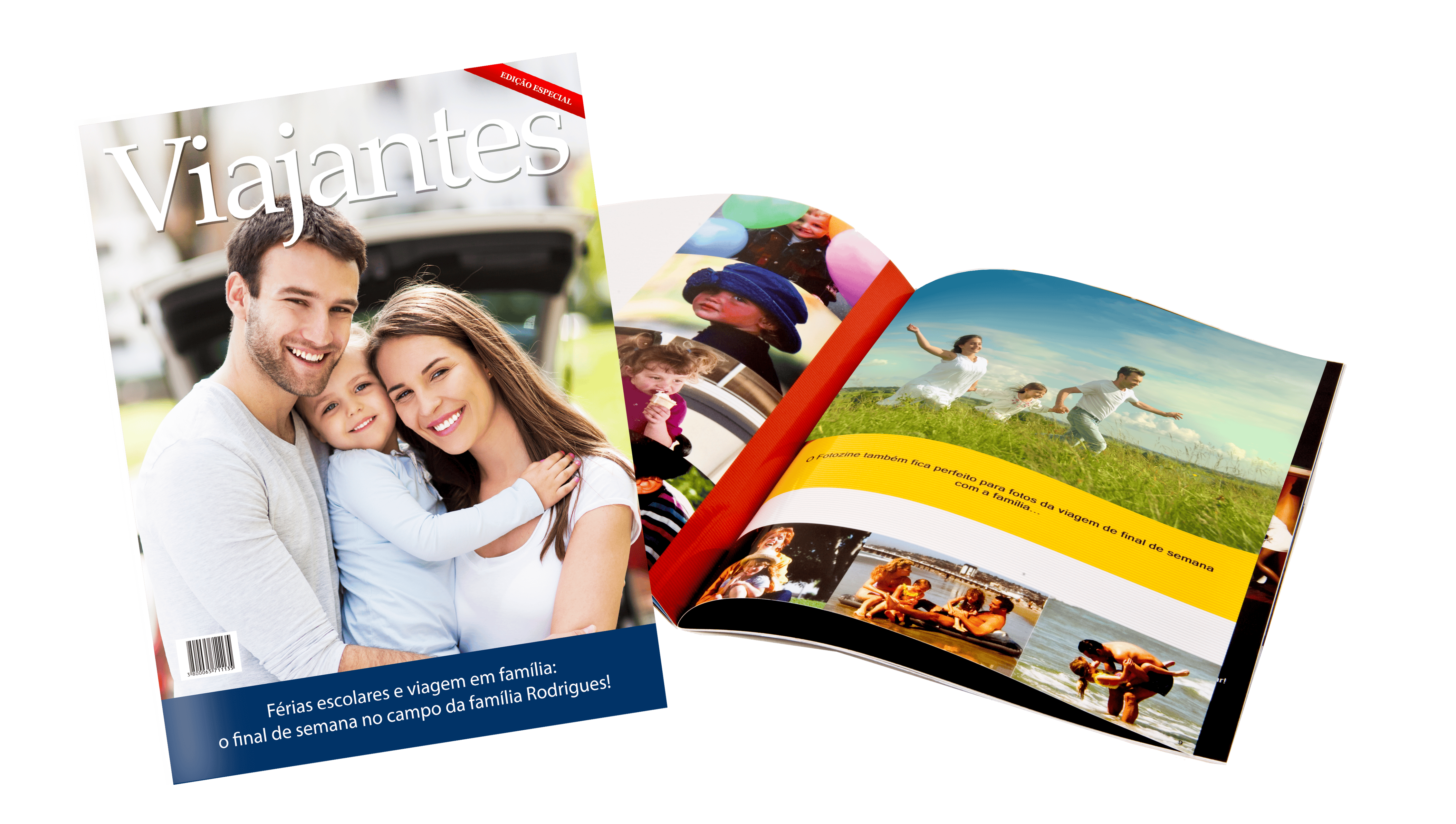 fotozine_comp1 Família feliz em viagem de férias, magazine Uniko, cobertura completa de momentos especiais.