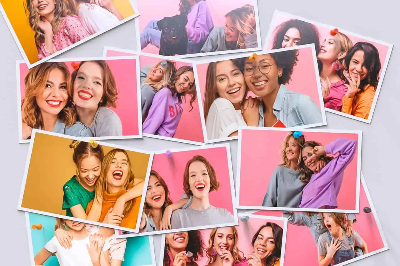 Crachá de identificação personalizado com fotos de pessoas felizes em eventos sociais e corporativos, promovendo conexões e memórias duradouras.