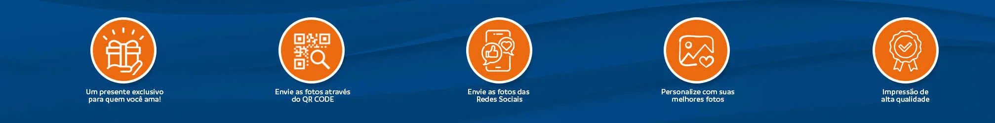 Presente exclusivo personalizado para quem você ama com fotos nas redes sociais.
