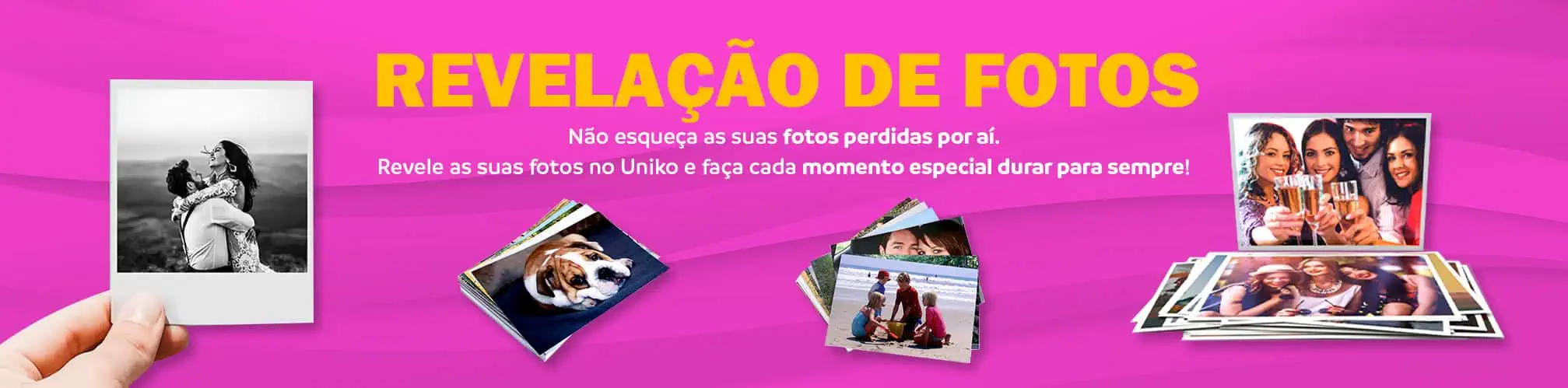 1. Fotos personalizadas impressas no Uniko para guardar momentos especiais.