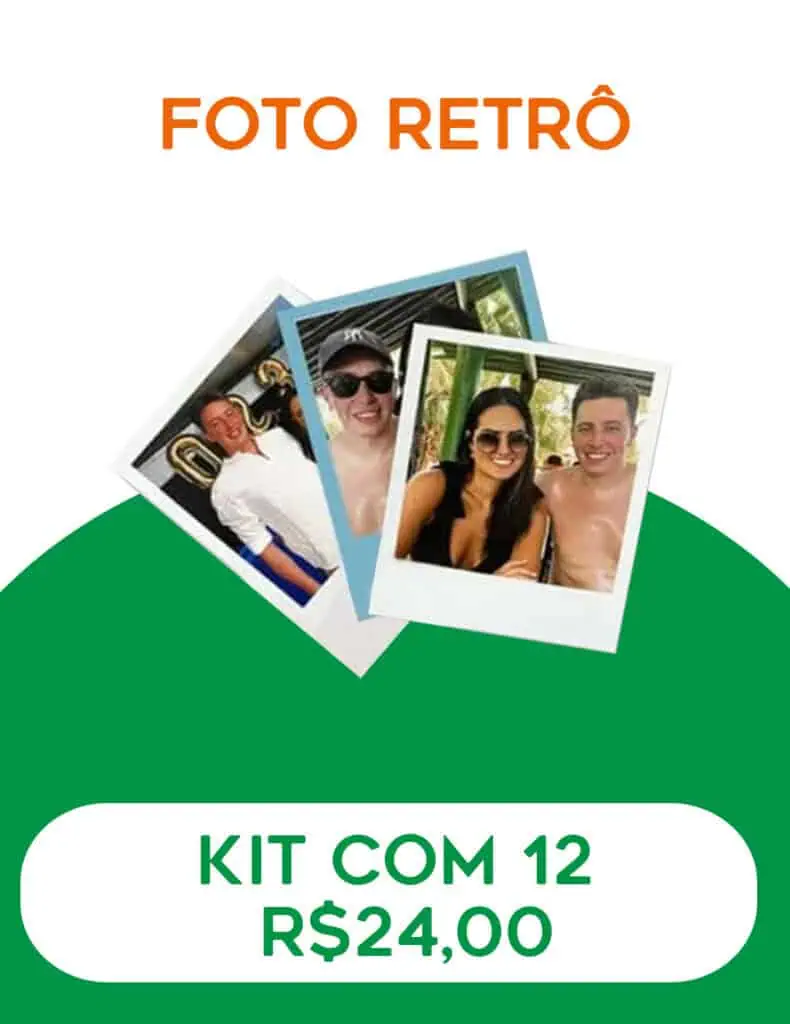 1. Fotos retrô personalizadas para impressão e decoração em alta qualidade.