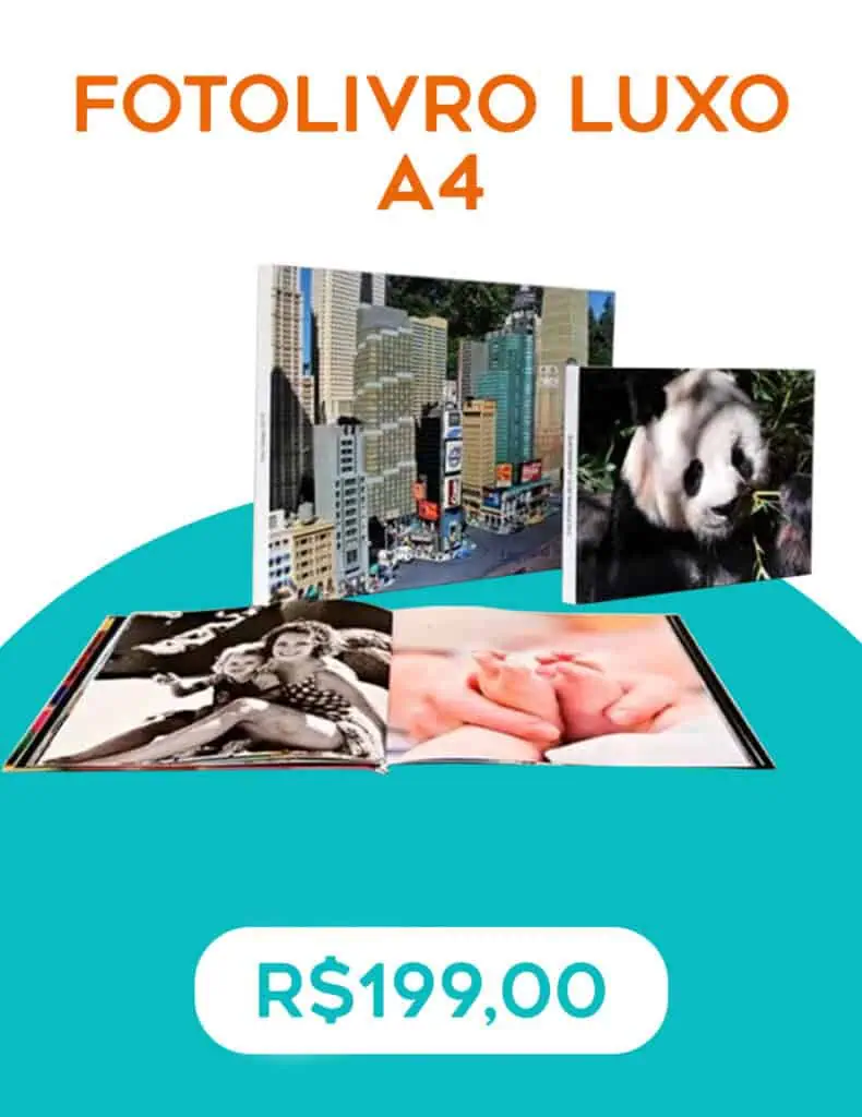 1. Álbum fotolivro luxo A4 de alta qualidade para impressão de fotos especiais.