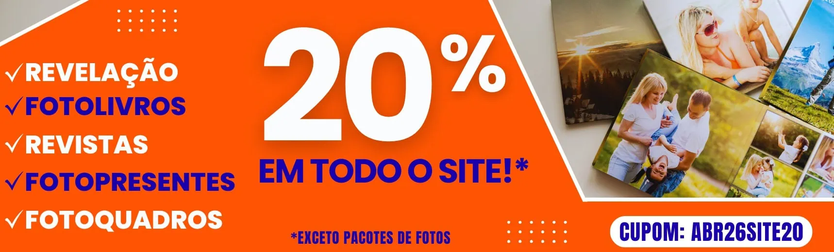 Promoções de fotos e fotolivros com desconto de 20% no site Uniko. Aproveite ofertas especiais em ál.